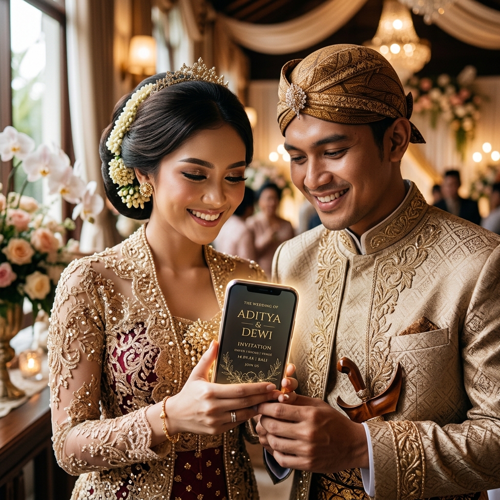 Tren Undangan Nikah Digital RSVP Premium dengan QR Code
